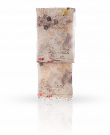 Палантин Женский W-VINTAGE.BIRD/WHITE